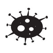 Monkeypox line drawing