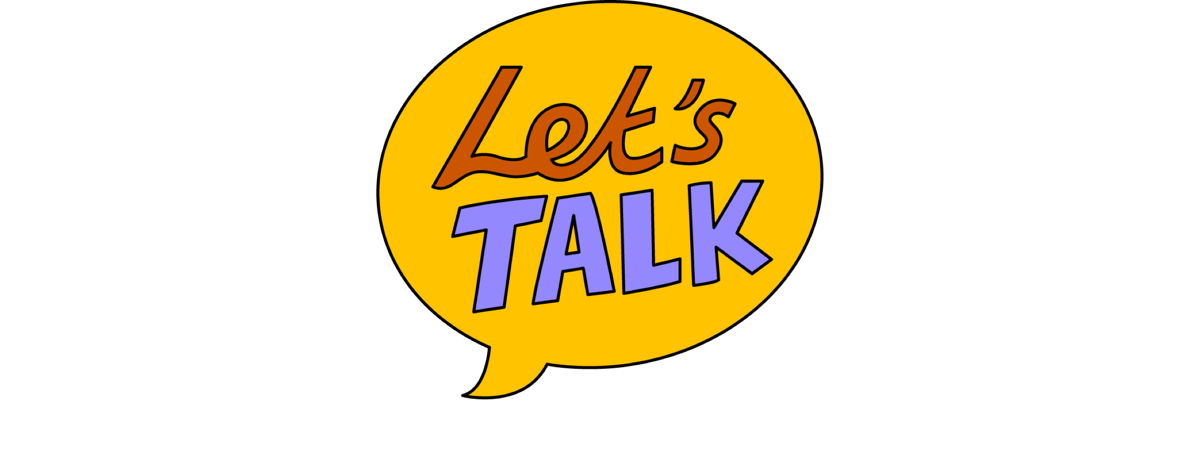 Lets Talk Banner Sticker