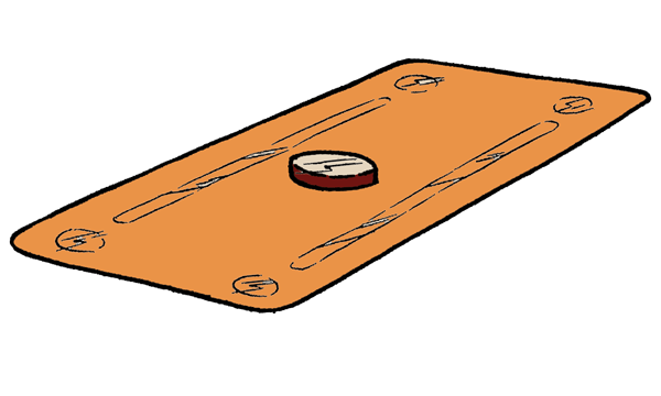Emergency contraceptive pill line drawing